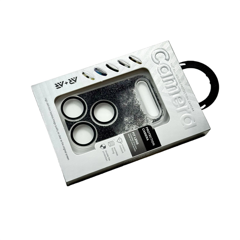 IPhone 17 Pro/Max kameru aizsargājošs films – stikla aizmugurējā filma, 3D QuickSand objektīvs, HD, pret skrāpējumiem, anti-reflektīvs, anti-pirkstu nospiedumi, pilna ekrāna aizsardzība