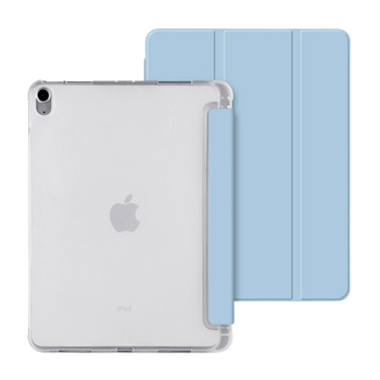 Kućište za iPad Pro 11 inča s pretincom za olovku, poluprozirno matno donje dno, prozirni TPU rubovi, potpuno pokriće