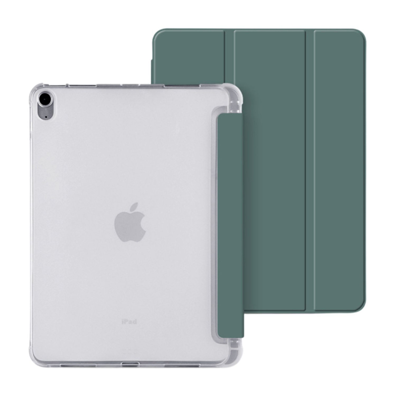 Kućište za iPad Pro 11 inča s pretincom za olovku, poluprozirno matno donje dno, prozirni TPU rubovi, potpuno pokriće