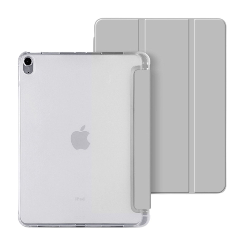 Kućište za iPad Pro 11 inča s pretincom za olovku, poluprozirno matno donje dno, prozirni TPU rubovi, potpuno pokriće