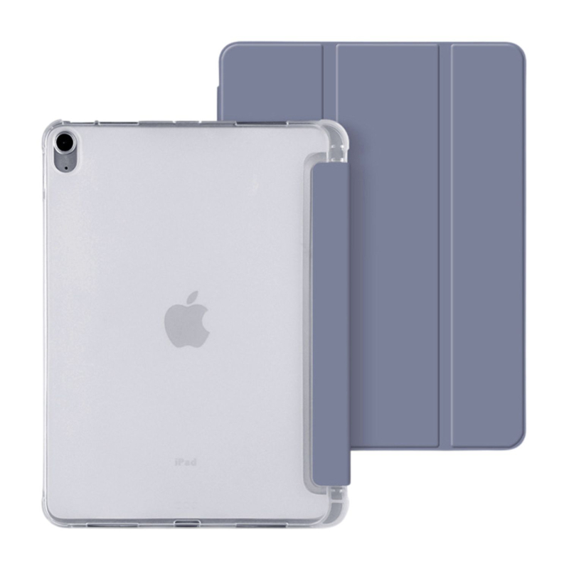 Kućište za iPad Pro 11 inča s pretincom za olovku, poluprozirno matno donje dno, prozirni TPU rubovi, potpuno pokriće