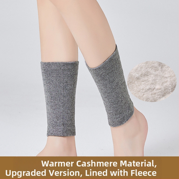Kašmírové ponožky na ochranu členka s fleecovou podšívkou, elastické, unisex, ochrana členka a lýtka, teplé na jeseň-zimu