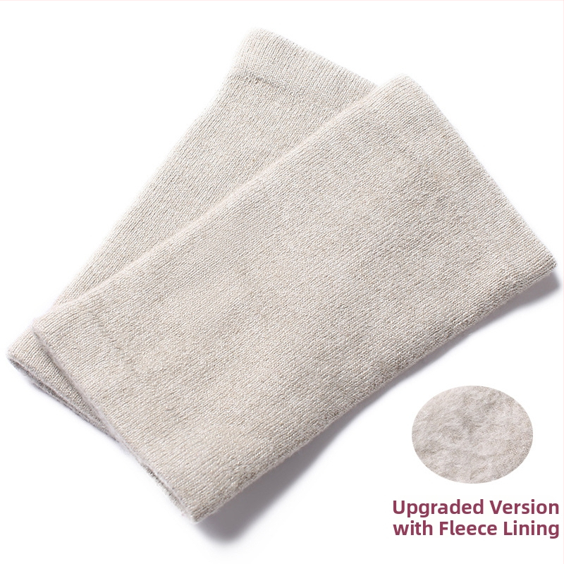 Kašmírové ponožky na ochranu členka s fleecovou podšívkou, elastické, unisex, ochrana členka a lýtka, teplé na jeseň-zimu