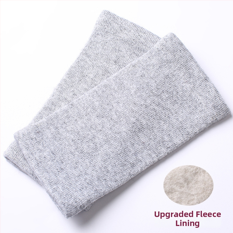 Kašmírové ponožky na ochranu členka s fleecovou podšívkou, elastické, unisex, ochrana členka a lýtka, teplé na jeseň-zimu