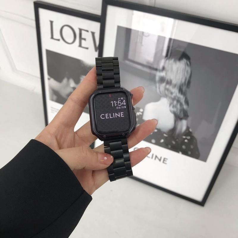 Apple Watch fém szíj speciális testreszabott interfésszel, kompatibilis az Apple Watch-szal