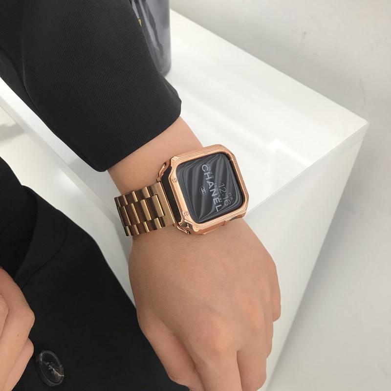 Apple Watch fém szíj speciális testreszabott interfésszel, kompatibilis az Apple Watch-szal