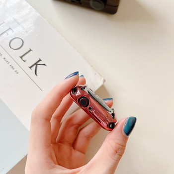 TPU védőtok Apple Watch-hoz teljes lefedettséggel és elektroplakálással (Kompatibilis az iWatch 4567 SE 8-szal)