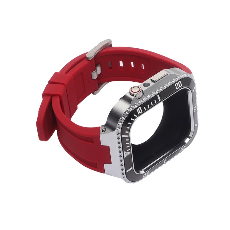 HUALIMEI kovový kryt na Apple Watch, kompatibilný so sériami 7/6/SE/5/4