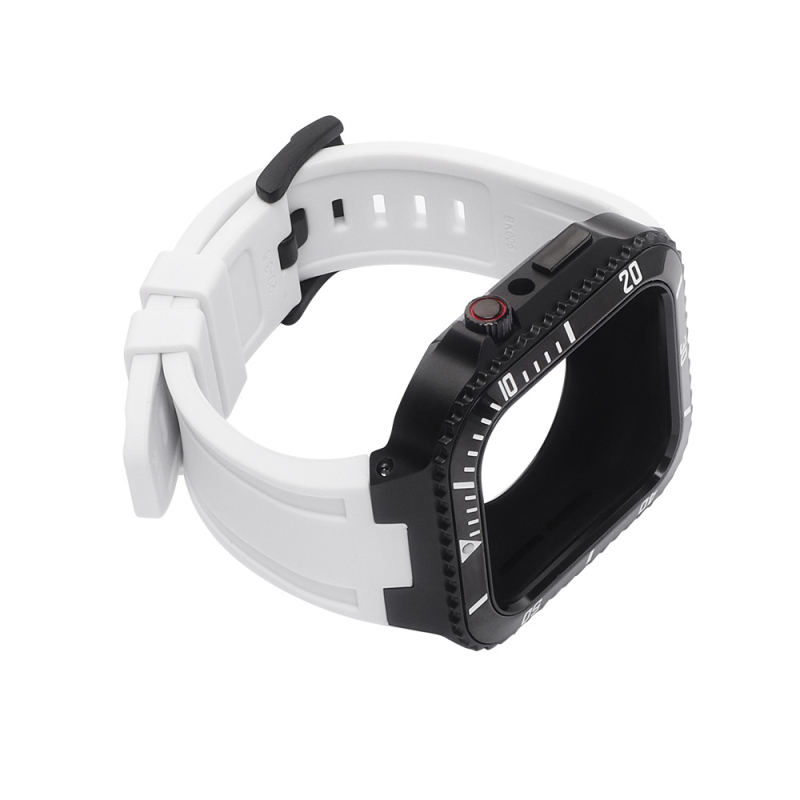 HUALIMEI kovový kryt na Apple Watch, kompatibilný so sériami 7/6/SE/5/4