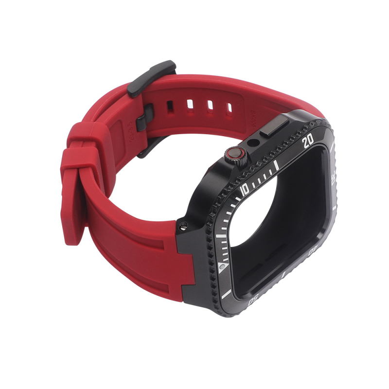 HUALIMEI kovový kryt na Apple Watch, kompatibilný so sériami 7/6/SE/5/4