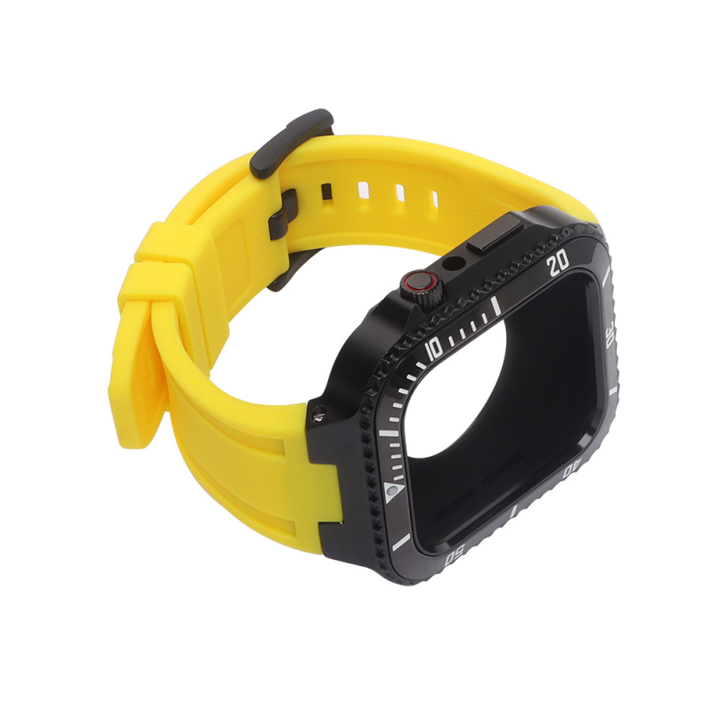 HUALIMEI kovový kryt na Apple Watch, kompatibilný so sériami 7/6/SE/5/4