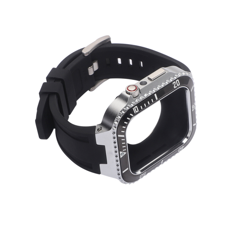 HUALIMEI kovový kryt na Apple Watch, kompatibilný so sériami 7/6/SE/5/4