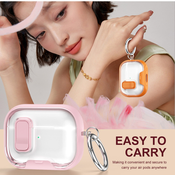 Калъф с магнитно заключване за AirPods 2-ро, 3-то, 4-то поколение и AirPods Pro 3 – универсален твърд корпус, покритие със спрей