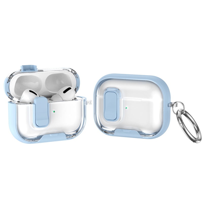 Калъф с магнитно заключване за AirPods 2-ро, 3-то, 4-то поколение и AirPods Pro 3 – универсален твърд корпус, покритие със спрей