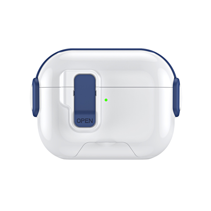 Калъф за AirPods Pro 3 – TPU+PC, многофункционален капак, Apple съвместим, модел ssd-07, инжекционно формован
