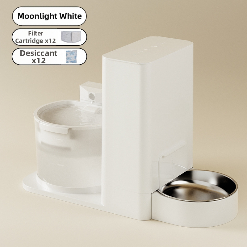 Диспенсер и подхранвател за котки — всичко в едно, вода с постоянна температура, безжично подаване на вода, разглобяем, модел 2023