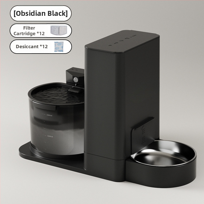 Диспенсер и подхранвател за котки — всичко в едно, вода с постоянна температура, безжично подаване на вода, разглобяем, модел 2023