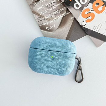 Aizsargkorpuss AirPods Pro 2 – PU āda, reljēvs raksts, pārnēsājams un universāls, saderīgs ar Apple