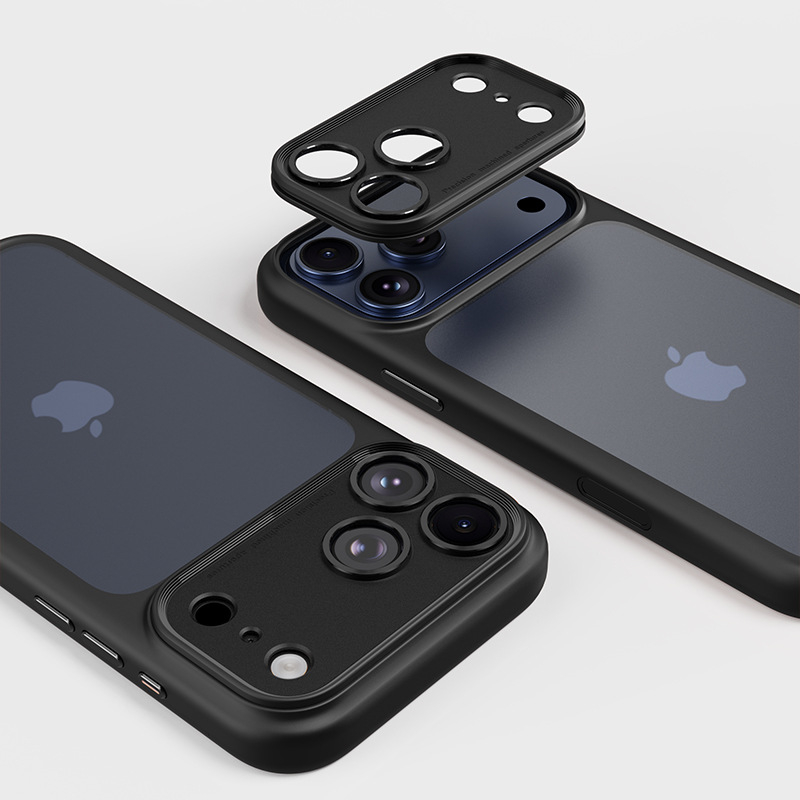 Защитен калъф за iPhone 17 серия с прецизни отвори за камерата, сваляем дизайн, TPU+PC, горещо пресован корпус, анти-падане