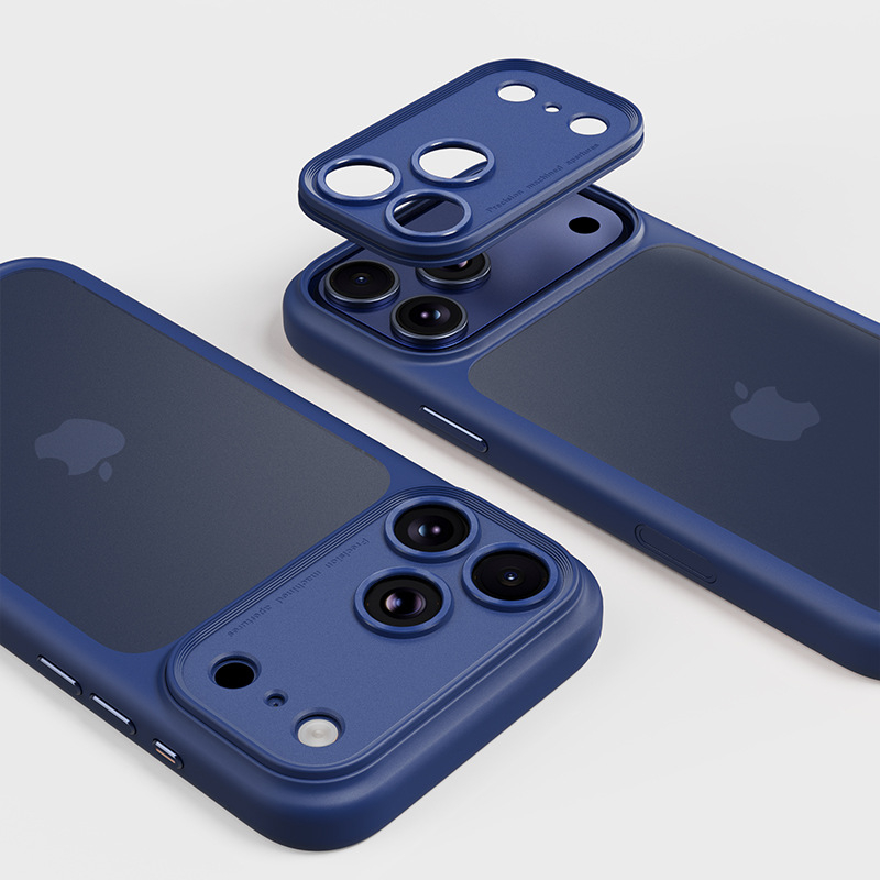 Защитен калъф за iPhone 17 серия с прецизни отвори за камерата, сваляем дизайн, TPU+PC, горещо пресован корпус, анти-падане
