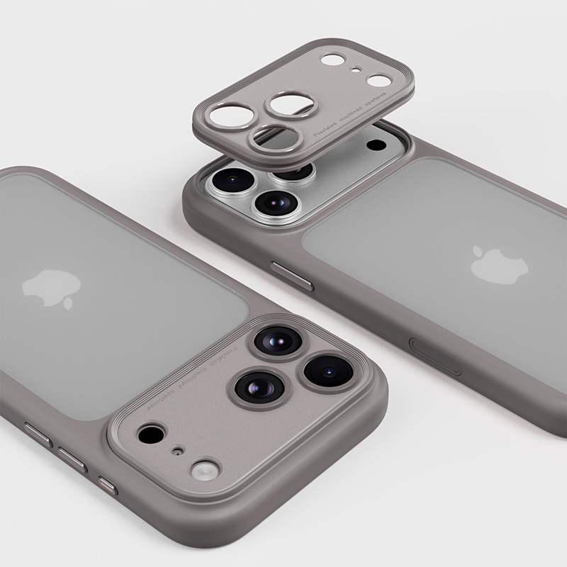 Защитен калъф за iPhone 17 серия с прецизни отвори за камерата, сваляем дизайн, TPU+PC, горещо пресован корпус, анти-падане