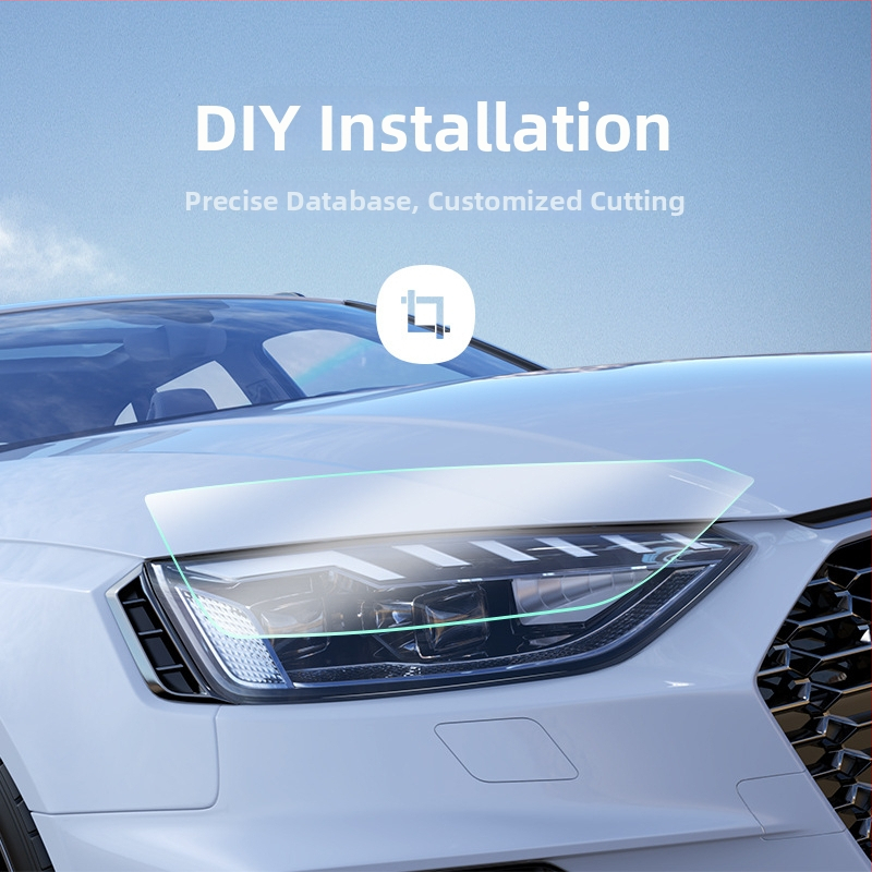 Priekinė automobilio žibinto plėvelė Toyota Camry, Highlander, RAV4, CHR, Land Cruiser | Hidrogelio plėvelė | Prekės ženklas: QiuYiming