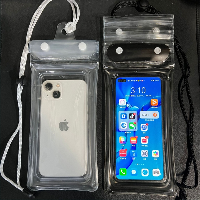 Etui impermeabil pentru telefon OTHRE, PVC, cu logo personalizabil, destinat activităților în aer liber