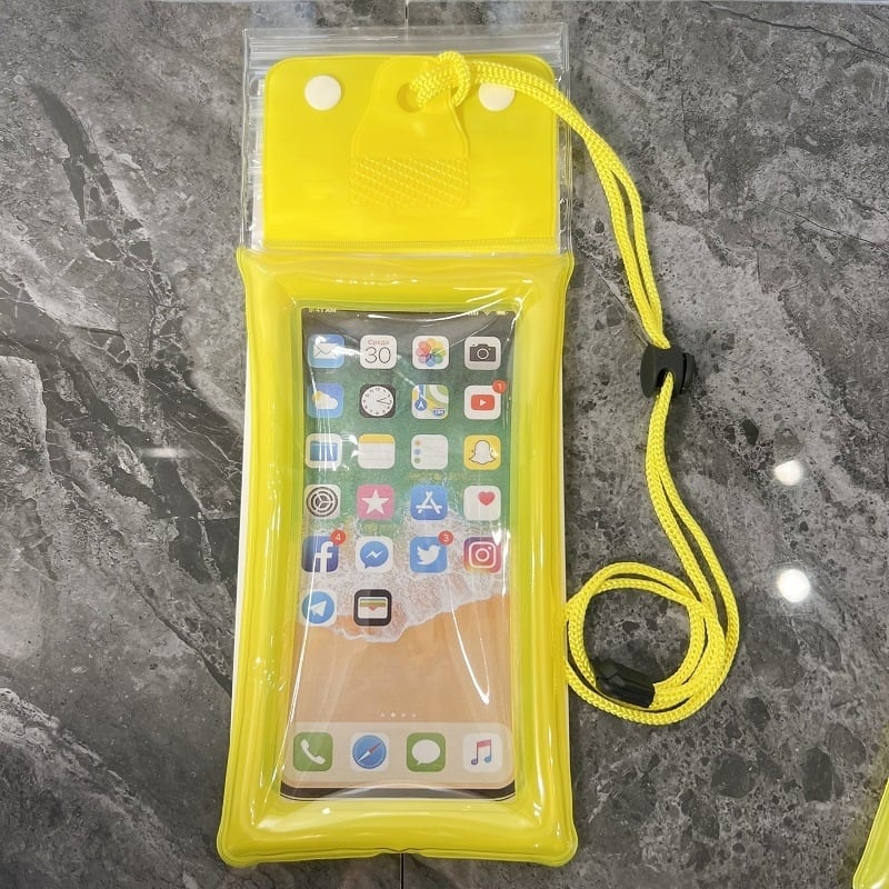 Etui impermeabil pentru telefon OTHRE, PVC, cu logo personalizabil, destinat activităților în aer liber