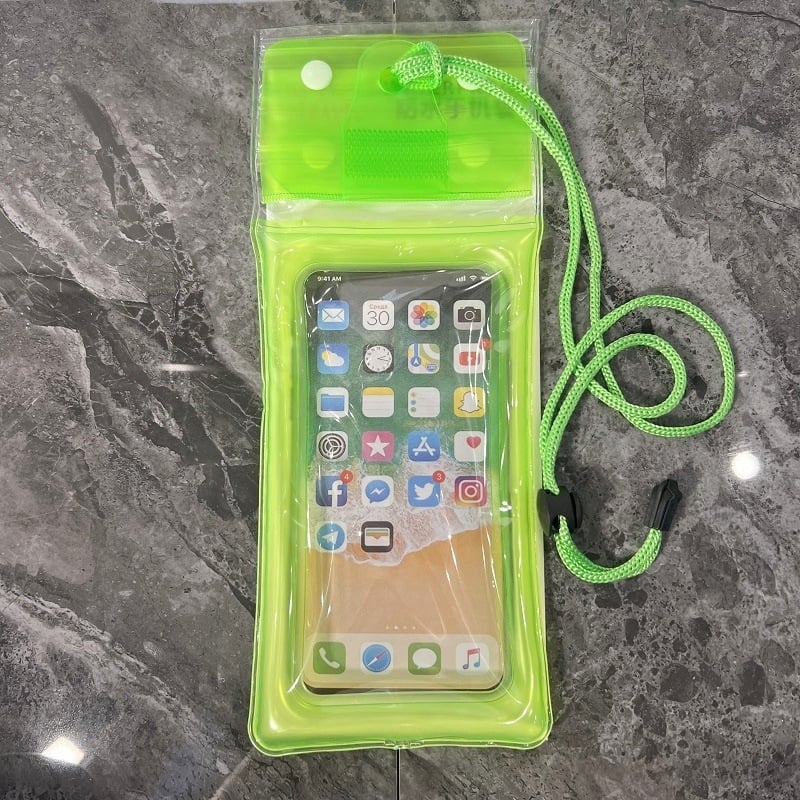 Etui impermeabil pentru telefon OTHRE, PVC, cu logo personalizabil, destinat activităților în aer liber