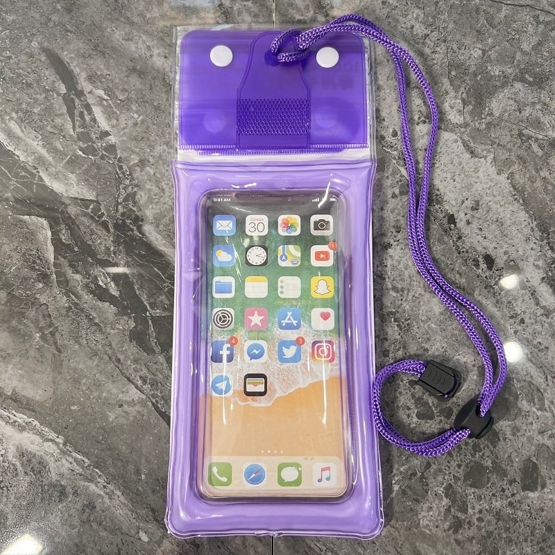 Etui impermeabil pentru telefon OTHRE, PVC, cu logo personalizabil, destinat activităților în aer liber