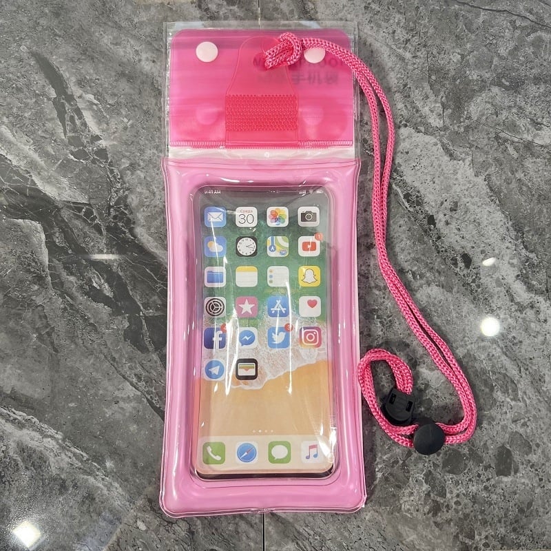 Etui impermeabil pentru telefon OTHRE, PVC, cu logo personalizabil, destinat activităților în aer liber