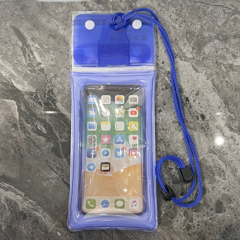 Etui impermeabil pentru telefon OTHRE, PVC, cu logo personalizabil, destinat activităților în aer liber
