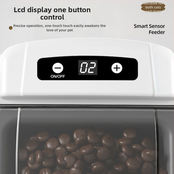 Автоматичен подавач за домашни любимци сензорно отваряне на капака и таймер за свежест, керамична купа; модел Timing sensor, тегло 500 g, без управление чрез приложение