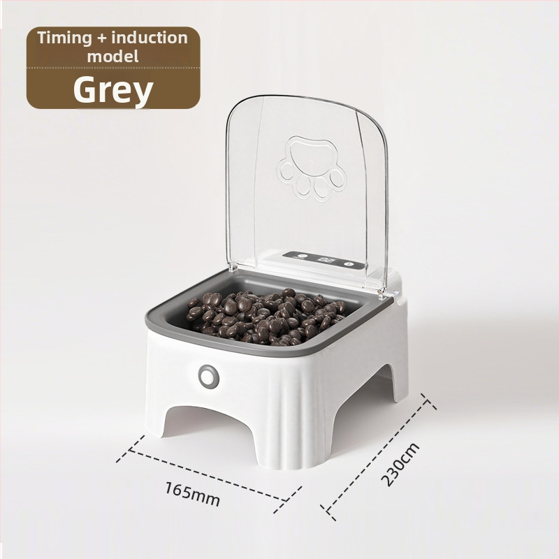 Автоматичен подавач за домашни любимци сензорно отваряне на капака и таймер за свежест, керамична купа; модел Timing sensor, тегло 500 g, без управление чрез приложение