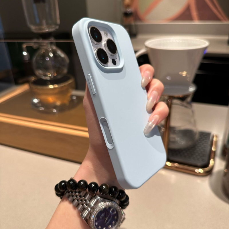 Силиконов защитен калъф за iPhone – антипадение, релефна повърхност, съвместим с iPhone 13/14, 15 Pro/Max, 16/17 Pro/Max и iPhone 17 Air