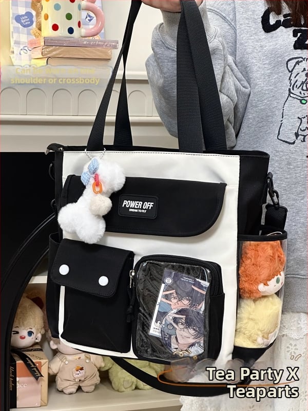 Ženská taška cez rameno v japonskom štýle, jar 2025, zvislá štvorcová silueta, materiál: hodváb s kvetinovým vzorom, otvorenie s klapkou, vonkajšia trojrozmerná taška