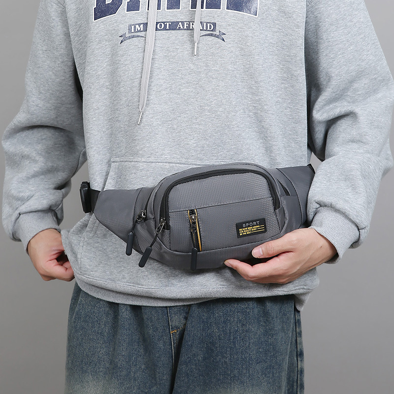 Vyrų krūtinės rankinė miesto minimalistiniam stiliui, Oxford audinys, kvėpuojanti, ultra lengva ir dėvėjimui atspari