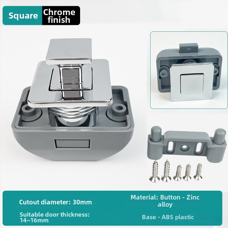 Nauja serija: RV mygtukinė spyna baldams ir jahtos sieniniams spintelėms — cinko lydinys, be rankenos, užrakto cilindras