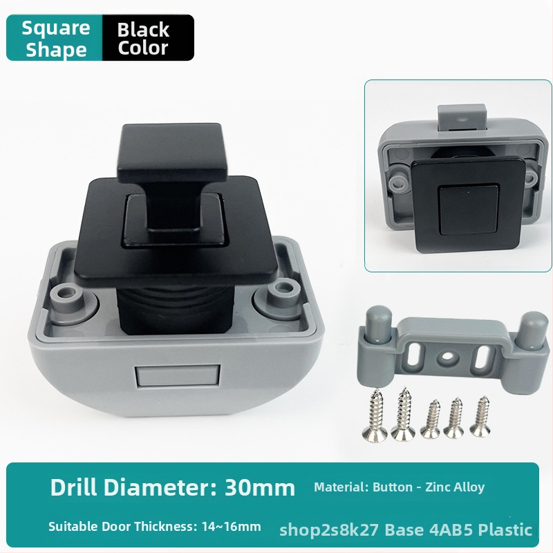 Nauja serija: RV mygtukinė spyna baldams ir jahtos sieniniams spintelėms — cinko lydinys, be rankenos, užrakto cilindras