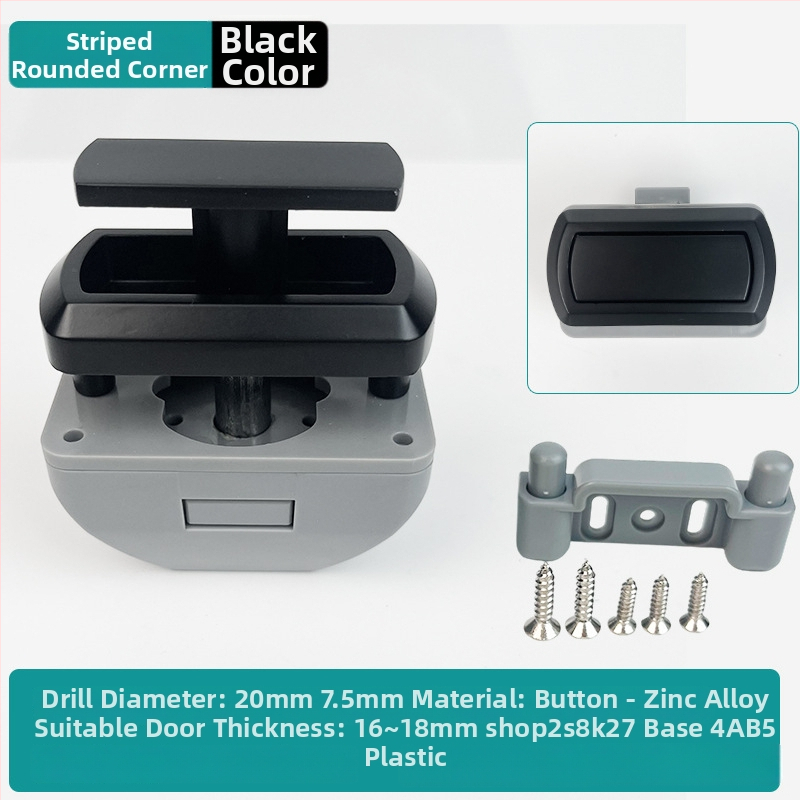 Nauja serija: RV mygtukinė spyna baldams ir jahtos sieniniams spintelėms — cinko lydinys, be rankenos, užrakto cilindras