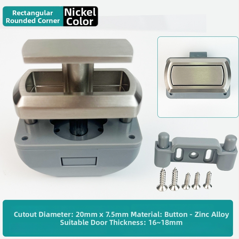 Nauja serija: RV mygtukinė spyna baldams ir jahtos sieniniams spintelėms — cinko lydinys, be rankenos, užrakto cilindras