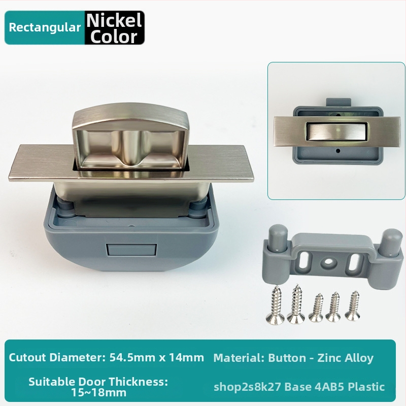 Nauja serija: RV mygtukinė spyna baldams ir jahtos sieniniams spintelėms — cinko lydinys, be rankenos, užrakto cilindras