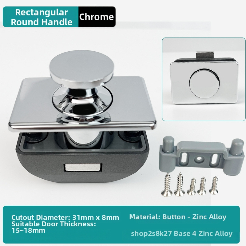 Nauja serija: RV mygtukinė spyna baldams ir jahtos sieniniams spintelėms — cinko lydinys, be rankenos, užrakto cilindras