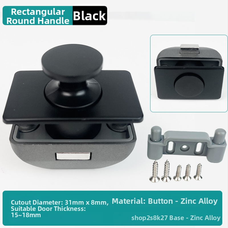 Nauja serija: RV mygtukinė spyna baldams ir jahtos sieniniams spintelėms — cinko lydinys, be rankenos, užrakto cilindras