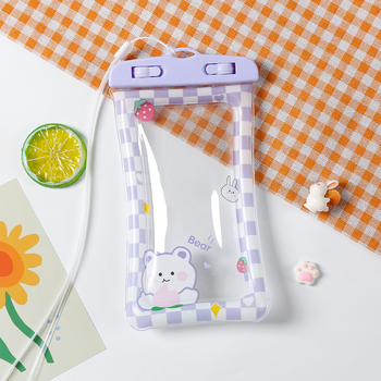 Husă impermeabilă pentru telefon cu airbag – plutitoare, compatibilă cu ecranul tactil, pentru înot și rafting, PVC, logo personalizat