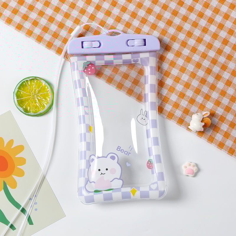 Husă impermeabilă pentru telefon cu airbag – plutitoare, compatibilă cu ecranul tactil, pentru înot și rafting, PVC, logo personalizat