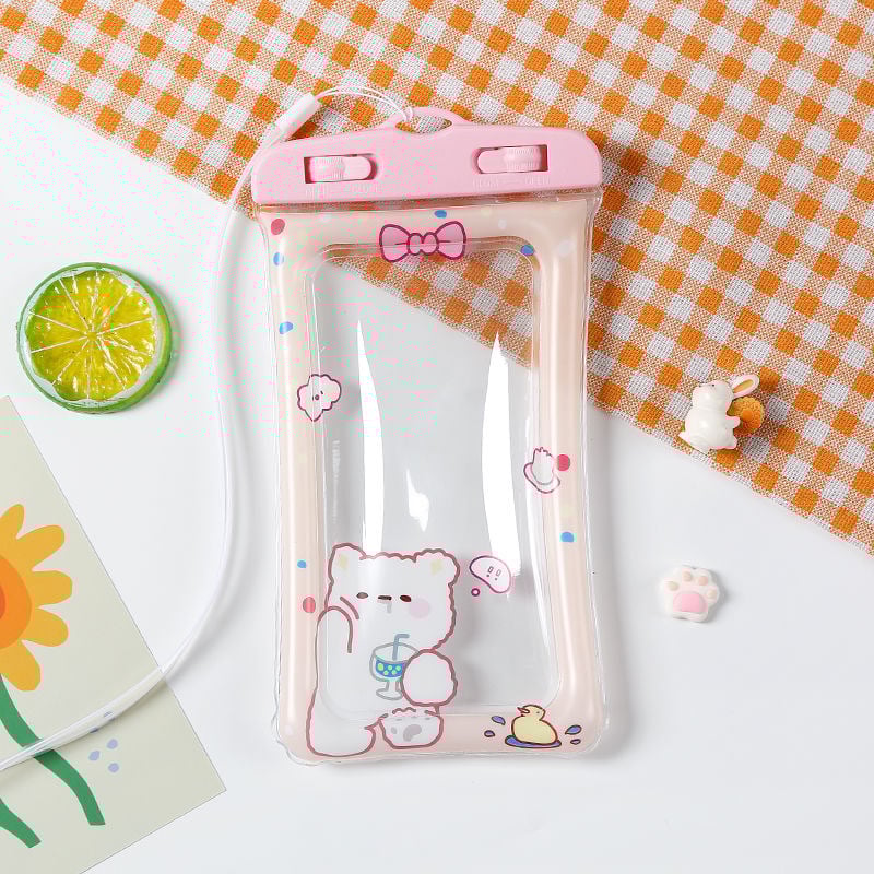 Husă impermeabilă pentru telefon cu airbag – plutitoare, compatibilă cu ecranul tactil, pentru înot și rafting, PVC, logo personalizat