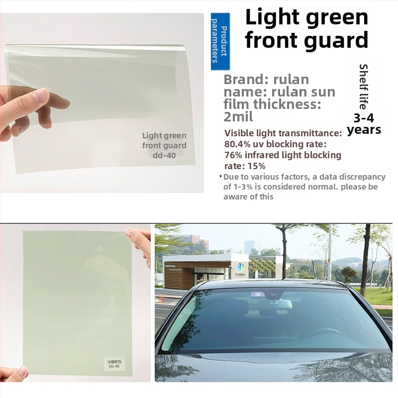 Transportlīdzekļa siltumizolācijas plēve - PET, gaismas caurlaidība 5-80%, siltuma izolācija 60%, UV aizsardzība 99%