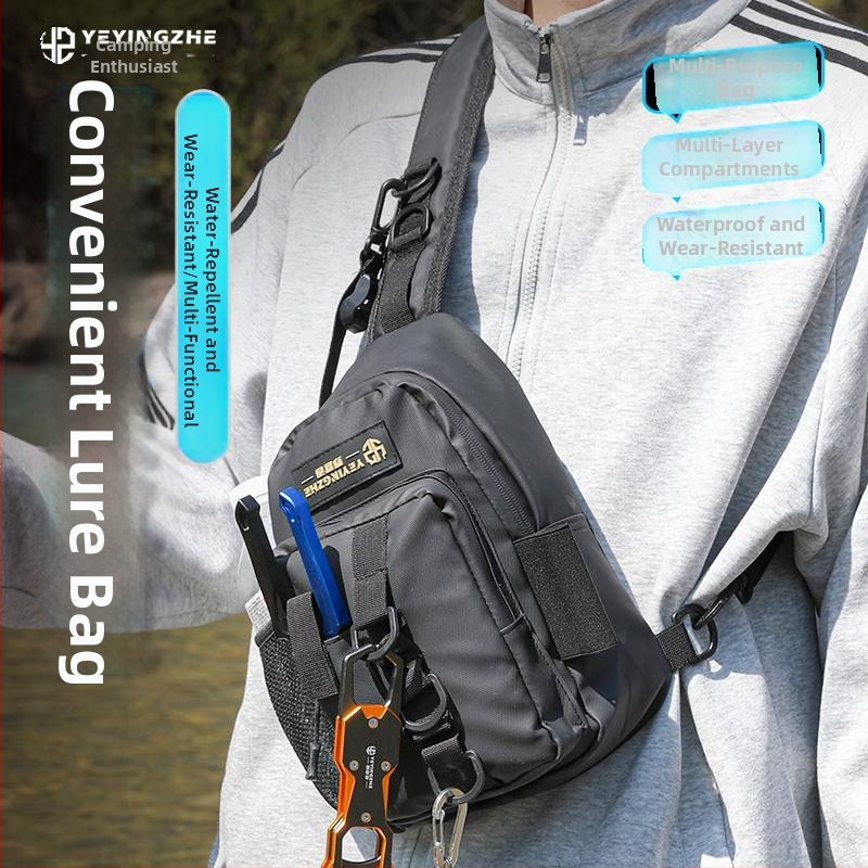 Camper риболовна чанта за оборудване — PVC материал, мултифункционална, носене като раница/презрамка/колан, не е водоустойчива