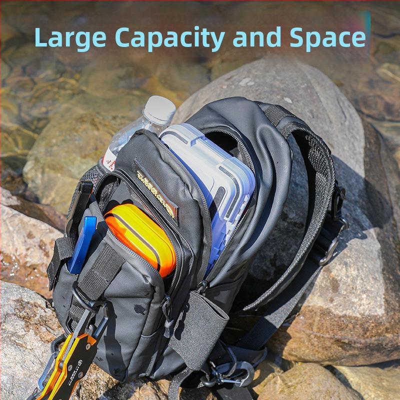 Camper риболовна чанта за оборудване — PVC материал, мултифункционална, носене като раница/презрамка/колан, не е водоустойчива